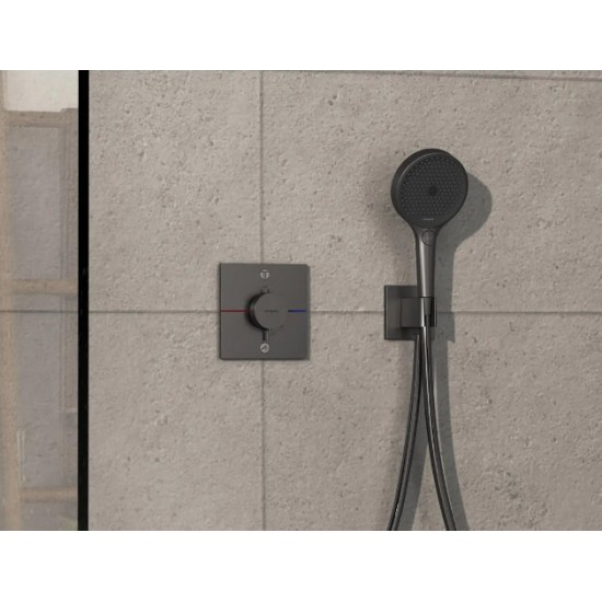 Термостат скрытого монтажа Hansgrohe ShowerSelect Comfort E на 2 функции, шлифованный черный хром + скрытая часть для смесителя Hansgrohe IBOX universal 2.0 (15572340+01500180) Термостат скрытого монтажа Hansgrohe ShowerSelect Comfort E на 2 функции, шлифованный черный хром + скрытая часть для смесителя Hansgrohe IBOX universal 2.0 (15572340+01500180)
