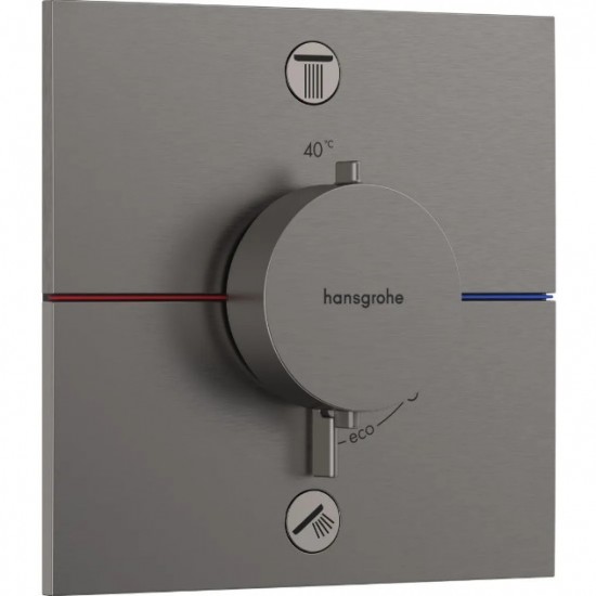 Термостат скрытого монтажа Hansgrohe ShowerSelect Comfort E на 2 функции, шлифованный черный хром + скрытая часть для смесителя Hansgrohe IBOX universal 2.0 (15572340+01500180) Термостат скрытого монтажа Hansgrohe ShowerSelect Comfort E на 2 функции, шлифованный черный хром + скрытая часть для смесителя Hansgrohe IBOX universal 2.0 (15572340+01500180)