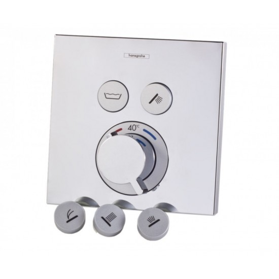 Термостат для ванни Hansgrohe ShowerSelect на 2 функції, кнопки, хром (15763000)