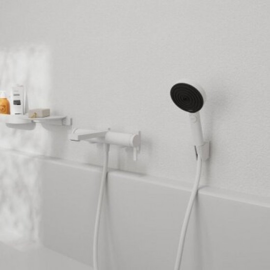 Ручной душ Hansgrohe Pulsify Select S 105 Relaxation Matt White, 3 режима, белый матовый (24110700)