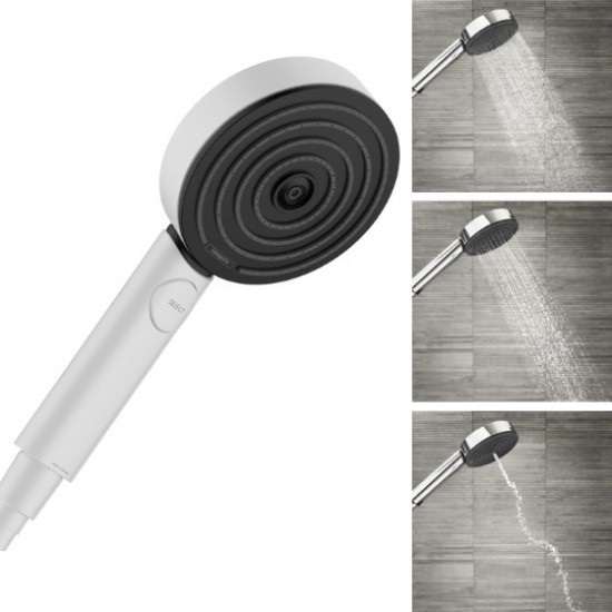 Ручной душ Hansgrohe Pulsify Select S 105 Relaxation Matt White, 3 режима, белый матовый (24110700)