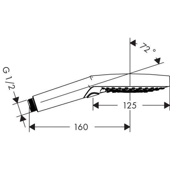 Ручний душ hansgrohe Raindance Select S 120 3jet P, три режими, золото (26014990)