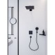 Верхній душ з тримачем Hansgrohe Raindance E 300 мм Brushed Black, шліфований чорний (26238340)