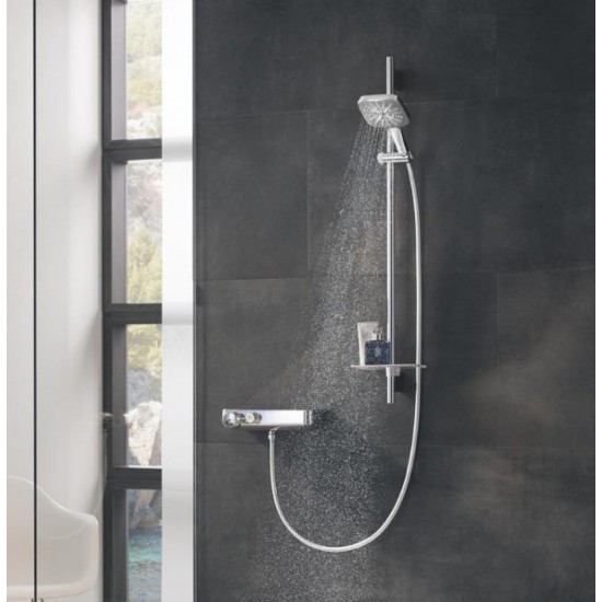 Душевой гарнитур Grohe Rainshower Smartactive Cube 130, 3 режима струи, хром (26586000)