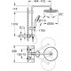 Душевая система с термостатом Grohe Tempesta System 250, черный матовый (266702431) 