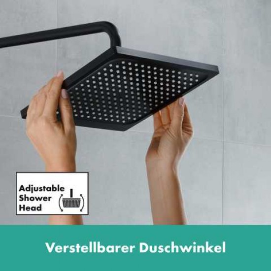 Душова система Hansgrohe Vernis Shape Showerpipe 240 1jet з термостатом для ванни