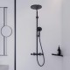 Душевая система с термостатом Hansgrohe Raindance Select S SHOWERPIPE Matt Black, черный матовый (27633670)