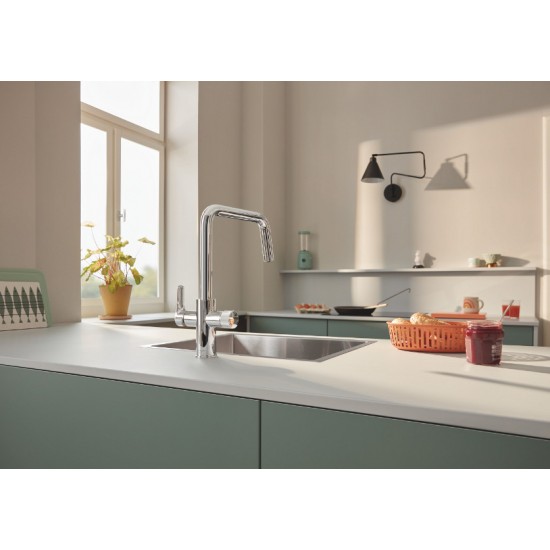 Змішувач для кухні Grohe Blue Pure Eurosmart для фільтрованої води під зворотний осмос, хром (30583000)