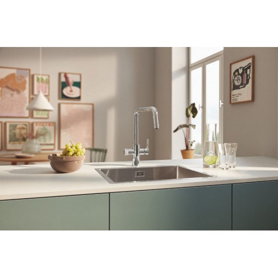 Змішувач для кухні Grohe Blue Pure Eurosmart для фільтрованої води під зворотний осмос, хром (30583000)