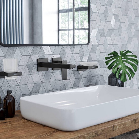 Смеситель для умывальника скрытого монтажа Hansgrohe Metropol, излив 225мм, цвет матовый черный (32526670) Смеситель для умывальника скрытого монтажа Hansgrohe Metropol, излив 225мм, цвет матовый черный (32526670)