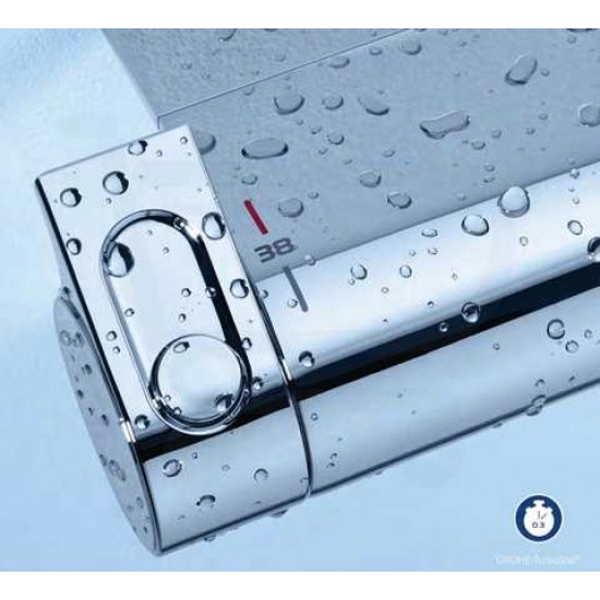 Термостат для ванны с полкой Grohe Grohtherm 2000 NEW и каскадным изливом (34464001) Термостат для ванны с полкой Grohe Grohtherm 2000 NEW и каскадным изливом (34464001)