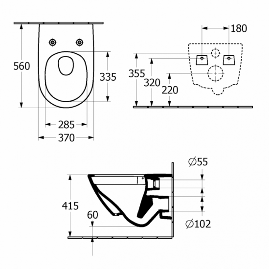 Унітаз підвісний Villeroy&Boch Subway TwistFlush 3.0 з сидінням SoftClose, альпійський білий (4670T001)