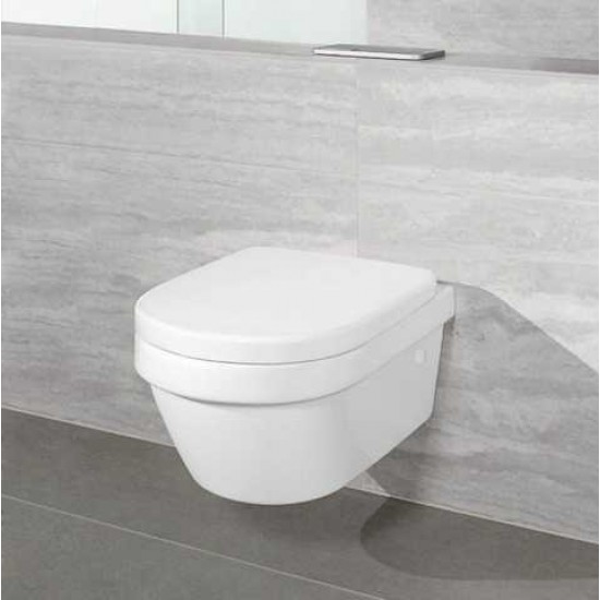 Унітаз підвісний Villeroy & Boch Architectura Directflush без обідка, з кришкою Soft Closing, білий (4694HR01)