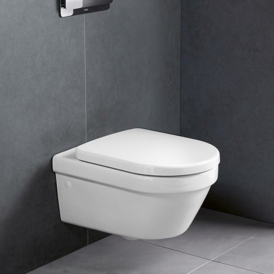 Унітаз підвісний Villeroy & Boch Architectura Directflush без обідка, з кришкою Soft Closing, білий (4694HR01)