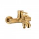 Змішувач для ванни KFA ARMATURA MOZA BRUSHED GOLD, золото (5034-010-31)