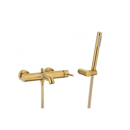Змішувач для ванни KFA Armatura Moza Gold з душовим гарнітуром, золото (5034-520-31)
