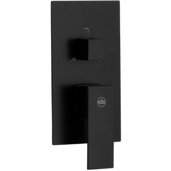 Змішувач для ванни прихованого монтажу KFA ARMATURA LOGON BLACK, чорний матовий (5139-401-81)