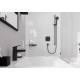 Змішувач для раковини HANSGROHE Logis 100 Matt Black, чорний матовий (71100670)