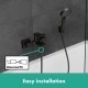 Набор смесителей для ванны Hansgrohe VERNIS SHAPE, черный матовый (71561222)