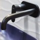 Змішувач для умивальника Hansgrohe Vernis Blend зі стіни прихованого монтажу 205 мм, чорний матовий (71576670)