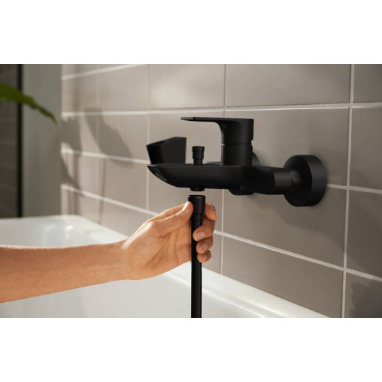 Hansgrohe REBRIS E змішувач для ванни, колір чорний матовий (72450670)
