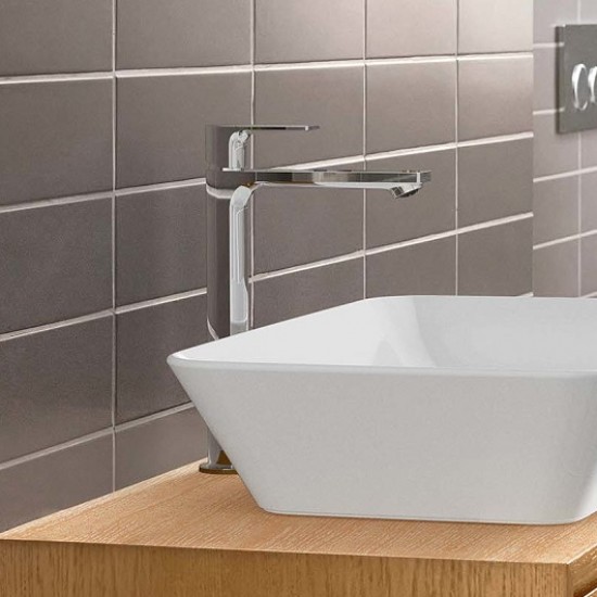 Змішувач для умивальника Hansgrohe Rebris E 240 CoolStart із д/к pop-up, Chrome (72581000)