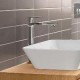 Высокий смеситель для раковины Hansgrohe Rebris E CoolStart, хром (72583000)