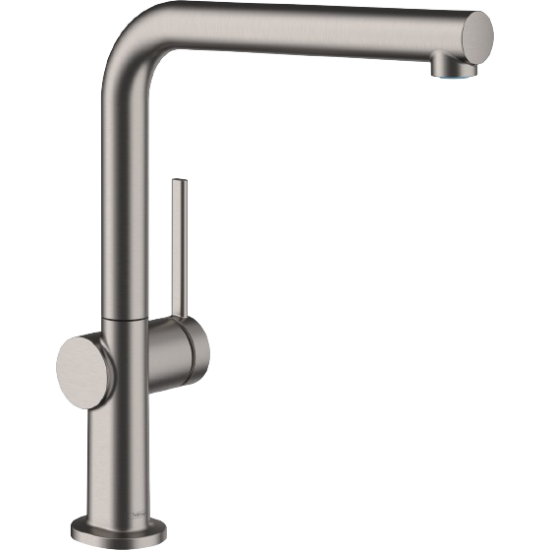 Смеситель для кухонной мойки hansgrohe Talis M54, черный хром брашенный (72840340)