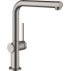 Смеситель для кухонной мойки hansgrohe Talis M54, черный хром брашенный (72840340)