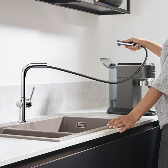 Змішувач для кухні Hansgrohe Talis M54 Eco 270, 1jet з висувним душем, хром (72845000)