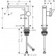 Змішувач для умивальника Hansgrohe TECTURIS E 150
