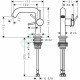 Змішувач для раковини Hansgrohe Tecturis S 110 Fine CoolStart із донним клапаном pop-up, хром (73320000)
