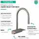 Змішувач для кухні HANSGROHE Aquno Select M81 170 Stainless Steel Finish 3jet з витяжним виливом, Sbox, нержавіюча сталь (73831800)