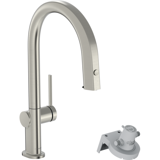 Змішувач для кухонної мийки Hansgrohe Aqittura M91 FilterSystem 210, сталь (76803800)