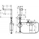 Смеситель для кухонной мойки Hansgrohe Aqittura M91 FilterSystem 240, сталь (76804800)