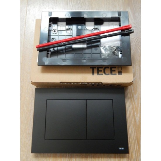 Інсталяція для унітазу TECE з кріпленням та клавішою змиву Tece Now, чорний матовий (9400401+9240407)