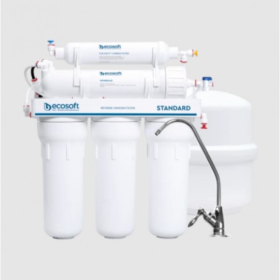 Система зворотного осмосу Ecosoft STANDART, 5-ти ступінчаста (MO550ECOSTD) Система зворотного осмосу Ecosoft STANDART, 5-ти ступінчаста (MO550ECOSTD)