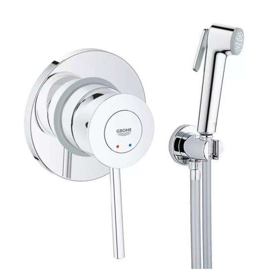 Набор для гигиенического душа Grohe BauClassic, хром (UA11104802)