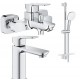 Набор смесителей GROHE Cubeo 1017550000+1018130000+27929003, хром (UA125246M) Набор смесителей GROHE Cubeo 1017550000+1018130000+27929003, хром (UA125246M)