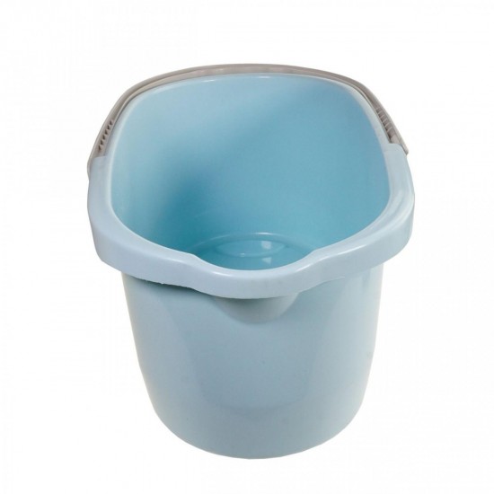 Пластиковое ведро для влажной уборки 15 л под швабру, голубой