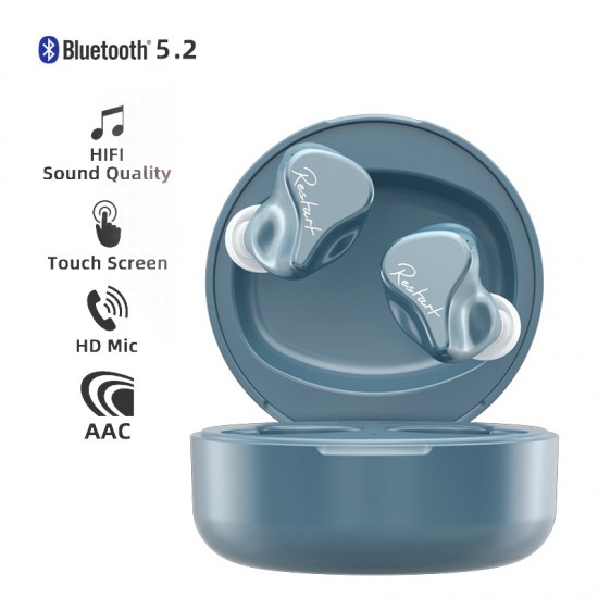 Беспроводные Bluetooth наушники KZ SKS с гибридными излучателями (Синий)