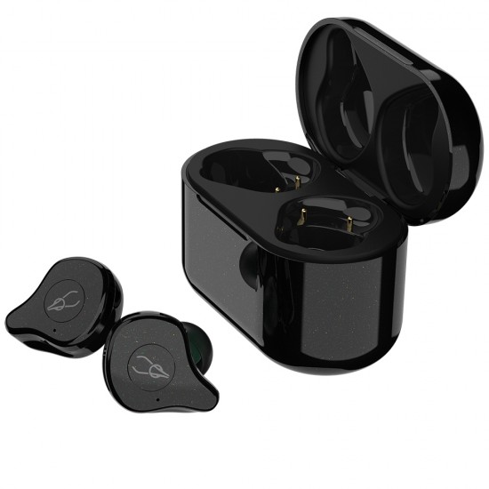 Беспроводные Bluetooth наушники Sabbat E12 Ultra Glitter Dark c поддержкой aptX (Black-Jade)