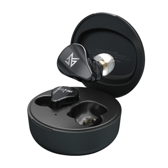 Беспроводные Bluetooth наушники KZ SA08 с арматурными излучателями (Черный)