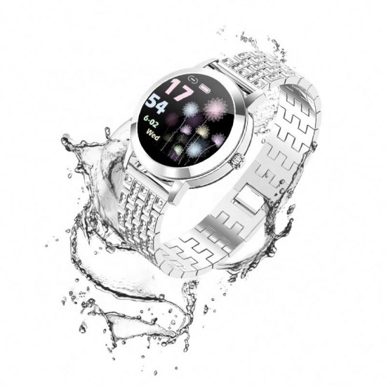 Умные часы Linwear LW10 Pro Metal с пульсометром (Серебристый)