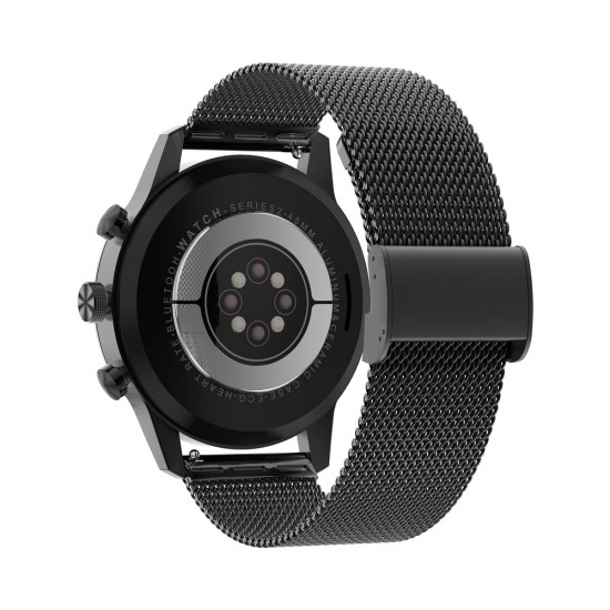 Умные часы Lemfo KK70 Metal с измерением пульса (Черный)