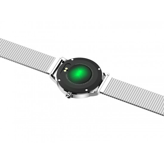 Розумний годинник Linwear LW10 Metal з пульсометром і моніторингом сну (Сріблястий)