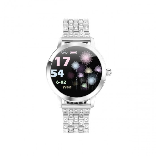 Умные часы Linwear LW10 Pro Metal с пульсометром (Серебристый)
