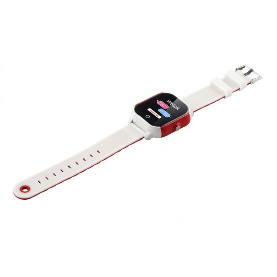 Детские смарт-часы Lemfo DF50 Ellipse Aqua с GPS трекером (Бело-красный)