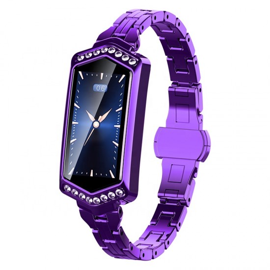 Розумний годинник фітнес браслет Finow B78 з кольоровим дисплеєм і тонометром (Фіолетовий)