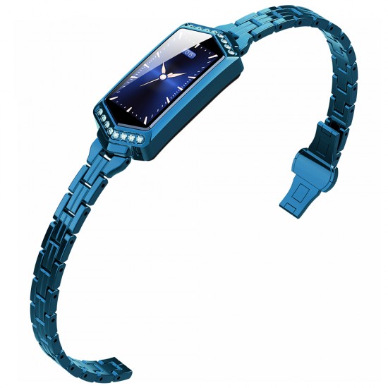 Розумний годинник фітнес браслет Finow B78 з кольоровим дисплеєм і тонометром (Синій)